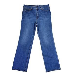 Eddie Bauer Jeans Womens 14 Blue Venture High Rise Bootcut Medium Wash Denim